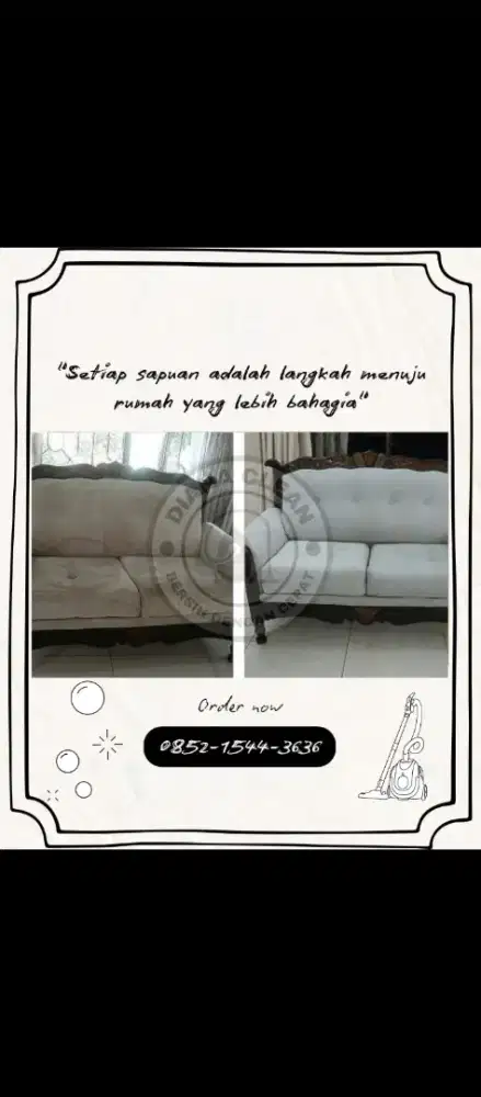 Cuci sofa, springbed, dll