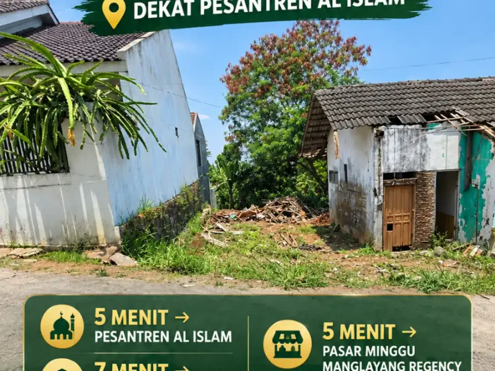 KAVLING TANAH Rp2,5 JUTA/M² DEKAT PESANTREN AL ISLAM – CILEUNYI