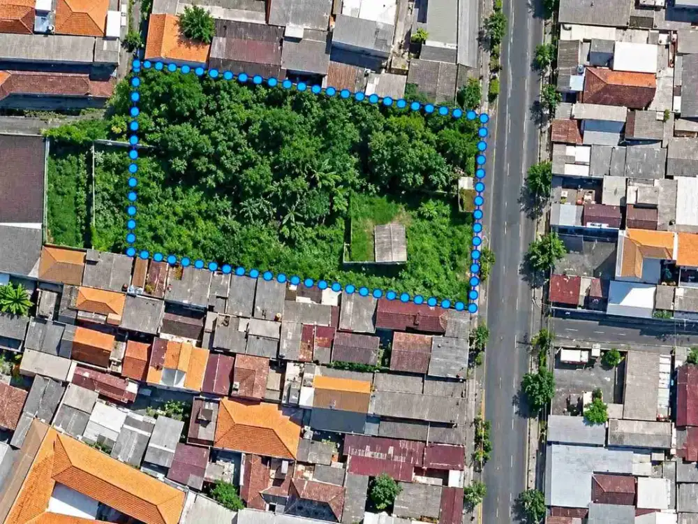 Dijual dan disewakan lahan komersial Nol jalan raya menur , surabaya Kota