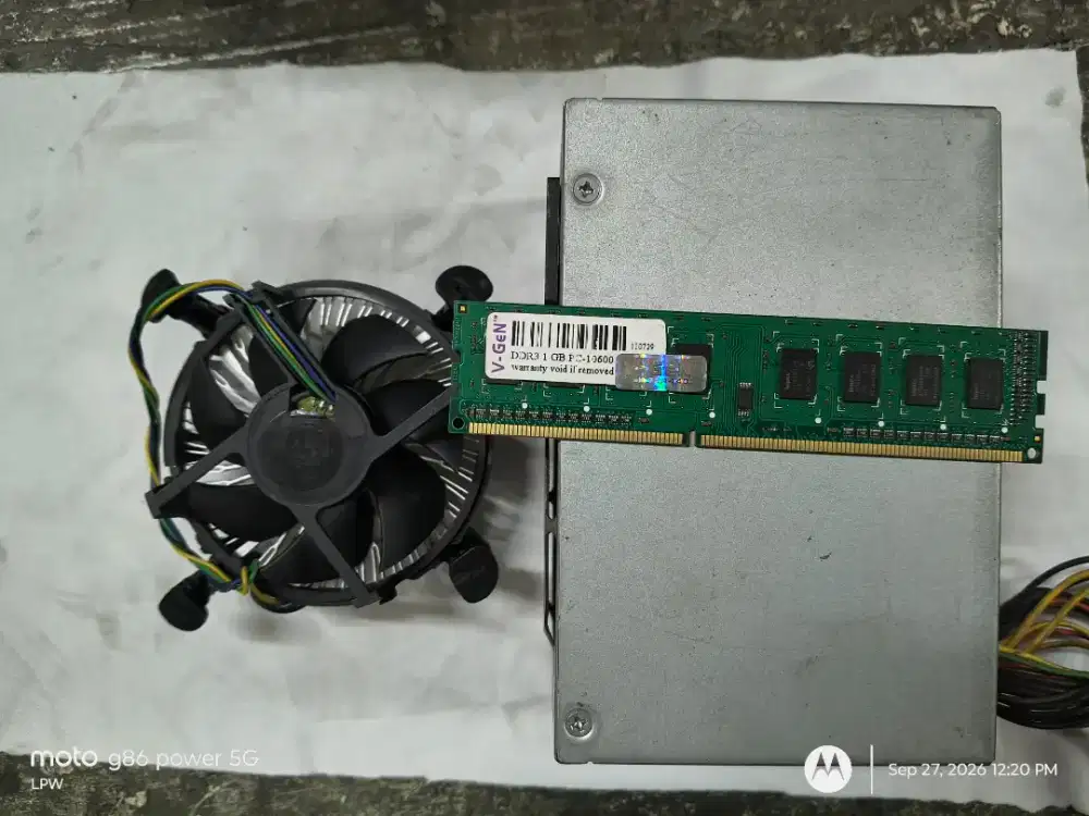 RAM PC DDR3 10600  1 Gb, PSU, Fan prosesor
