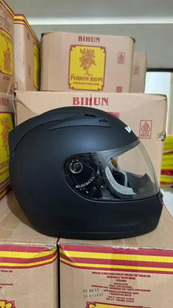 Helm Kawasaki Ninja Hitam Doff Original