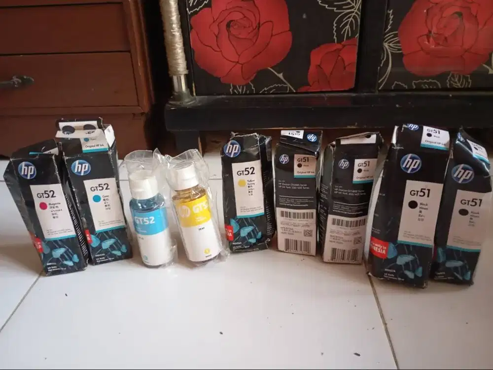 TINTA HP GT51 GT52 ORIGINAL – STOCK LAMA – EXPIRED 2020 – BORONGAN