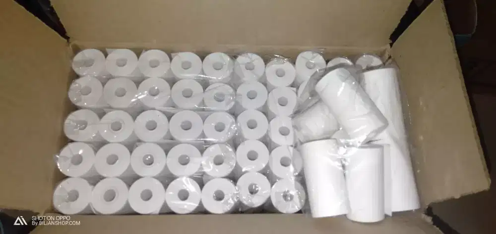 Kertas thermal 57x30 58x30 1 dus isi 100 roll