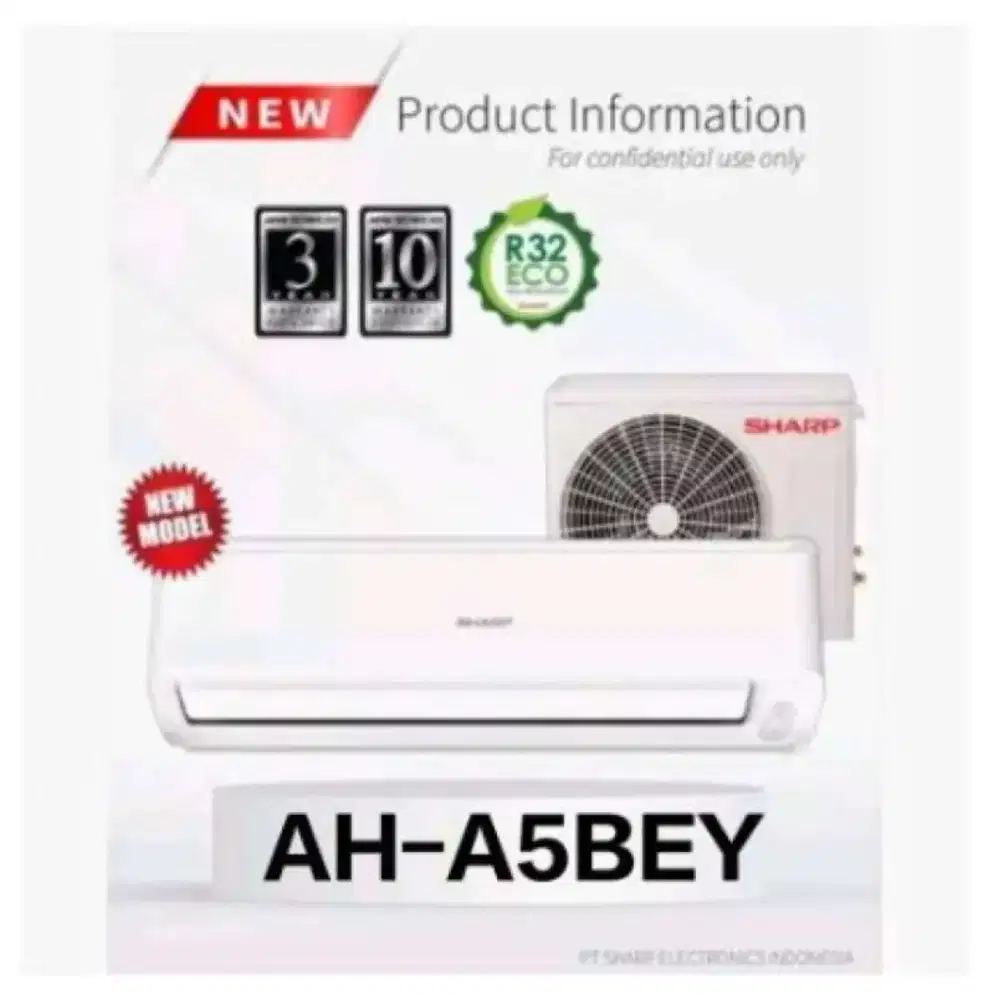AC Sharp 1/2 PK AH-A5BEY Bekas Rasa Baru - Dijual Karena Upgrade