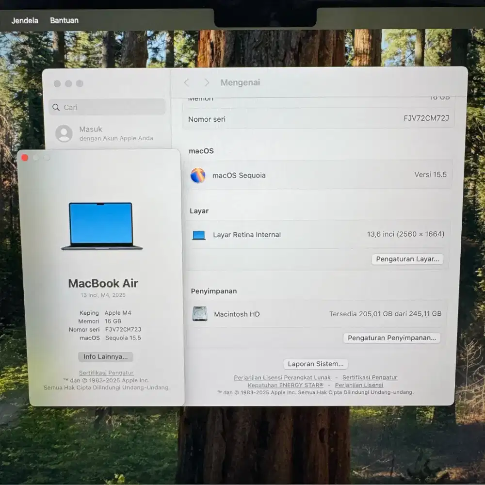 Macbook Air M4 13 Inch Ibox Ram 16 Ssd 256 full set Midnight ibox cc 2