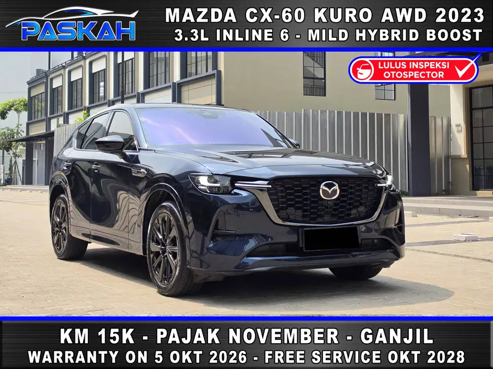 AWD BUNGA 4% Km 15K CX60 KURO AWD 2023 MHEV CX60 3.3 KURO AWD 2023