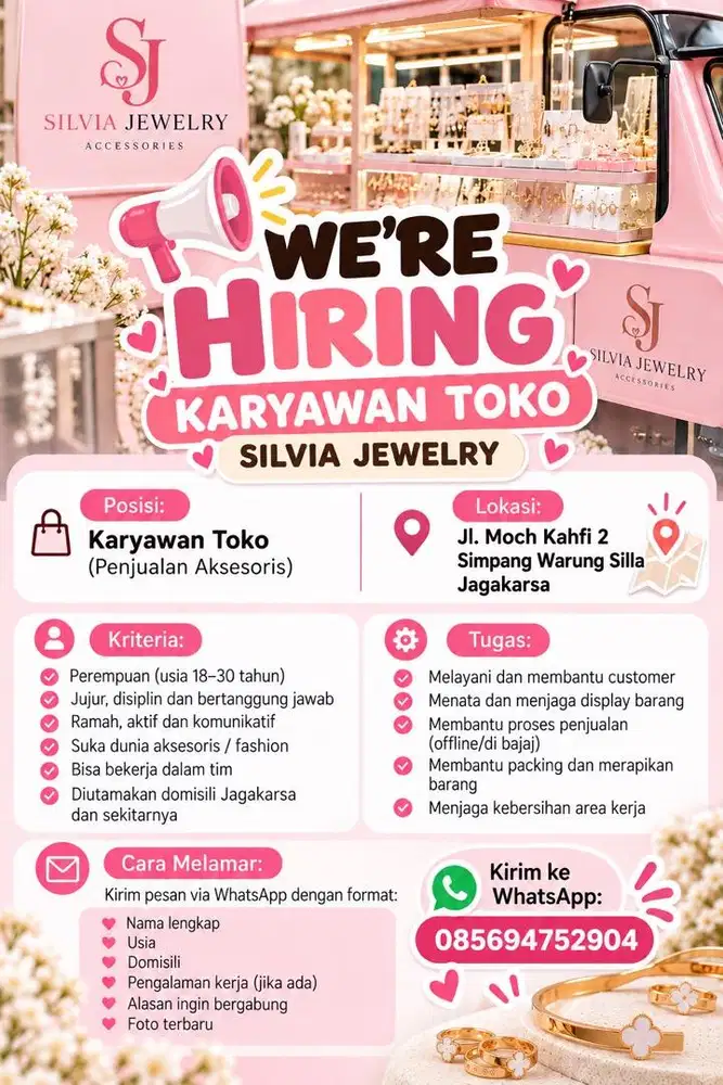Lowongan kerja toko aksesories