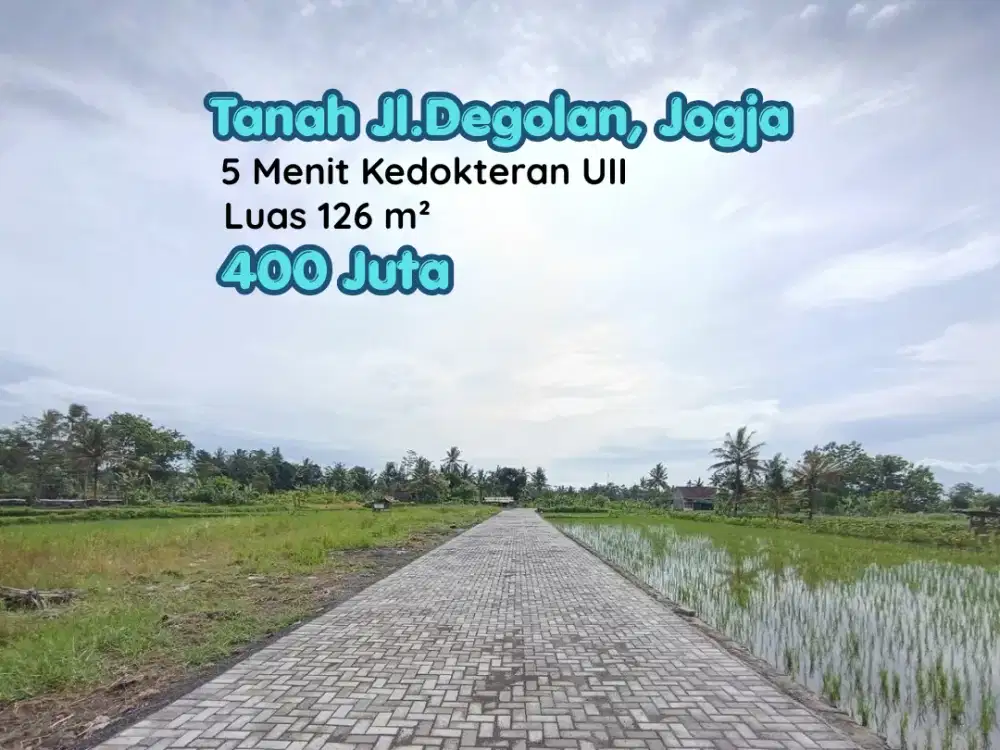 Dekat Kedokteran Uii, Tanah View Merapi Jl.kaliurang Jogja
