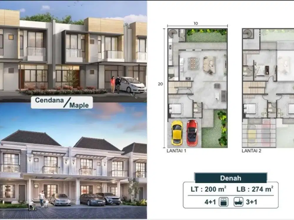 Sewa Villa Pasir Putih 5 PIK 2 Ukuran 10x20 Tipe 4+1 KAMAR Dan 2 Lantai Masih Brand New