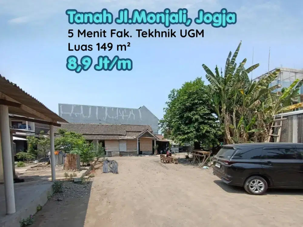 Dekat Tekhnik Ugm, Tanah Kost SHM di Monjali Jogja