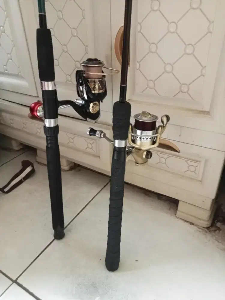 Dijual 2 Set Joran dan Reel siap pakai
