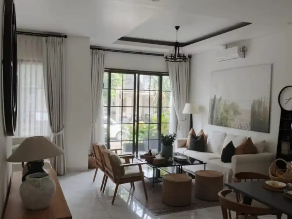 Dijual Cepat (BU) Rumah Full Furnished Asri Dan Bebas Banjir Di Cluster BSD