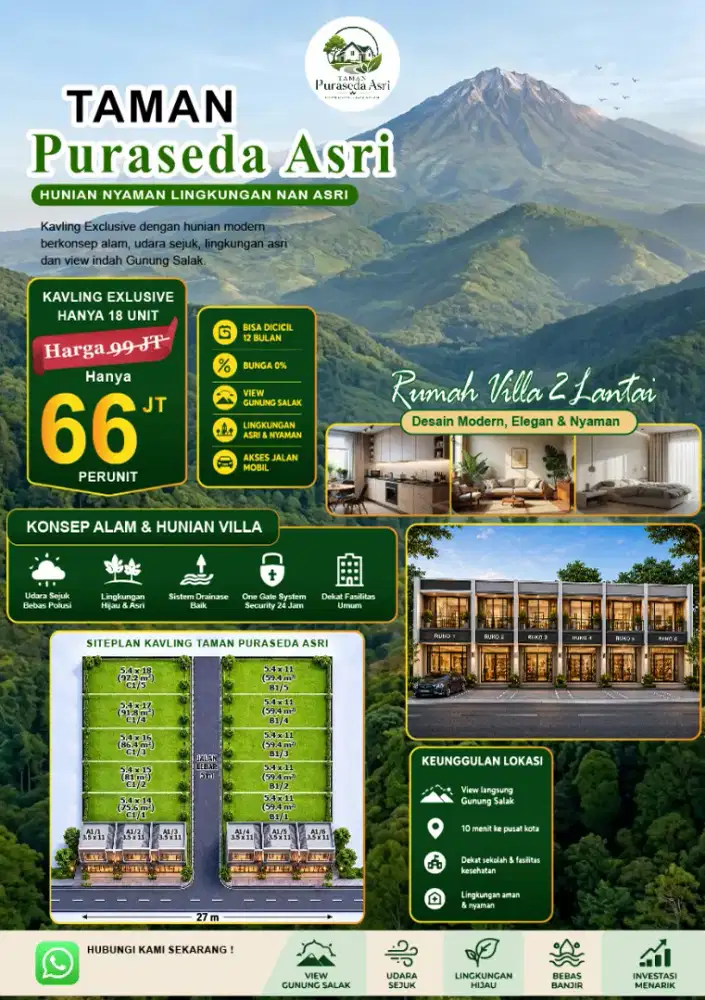 Jual kavling rumah dan kios
