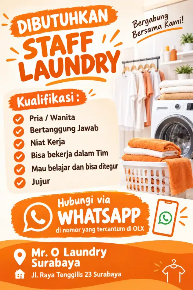 Staff Laundry Surabaya