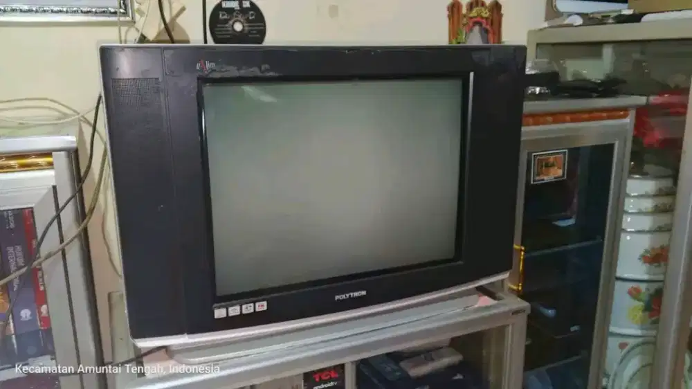 TV TABUNG SLIM POLYTRON 21 INCH