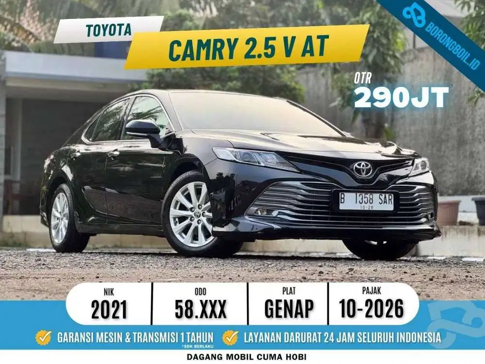 Toyota Camry 2.5 V AT 2021 Hitam Metalik Kredit DP 10jt