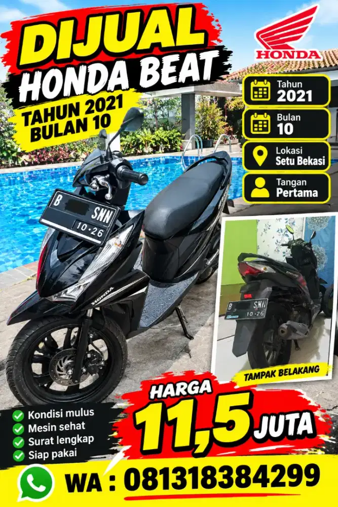 Jual honda beat  murah