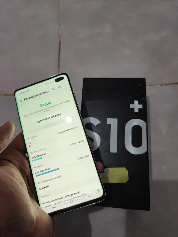 Samsung S10+ lengkap