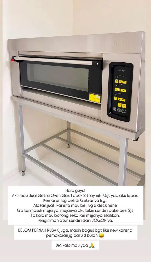 Jual Oven 1 Deck Getra