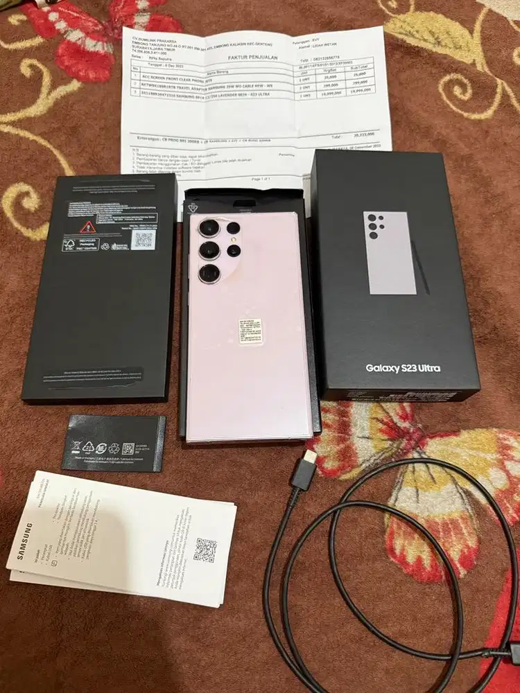 Samsung S23 ultra 12/256 fullset resmi sein
