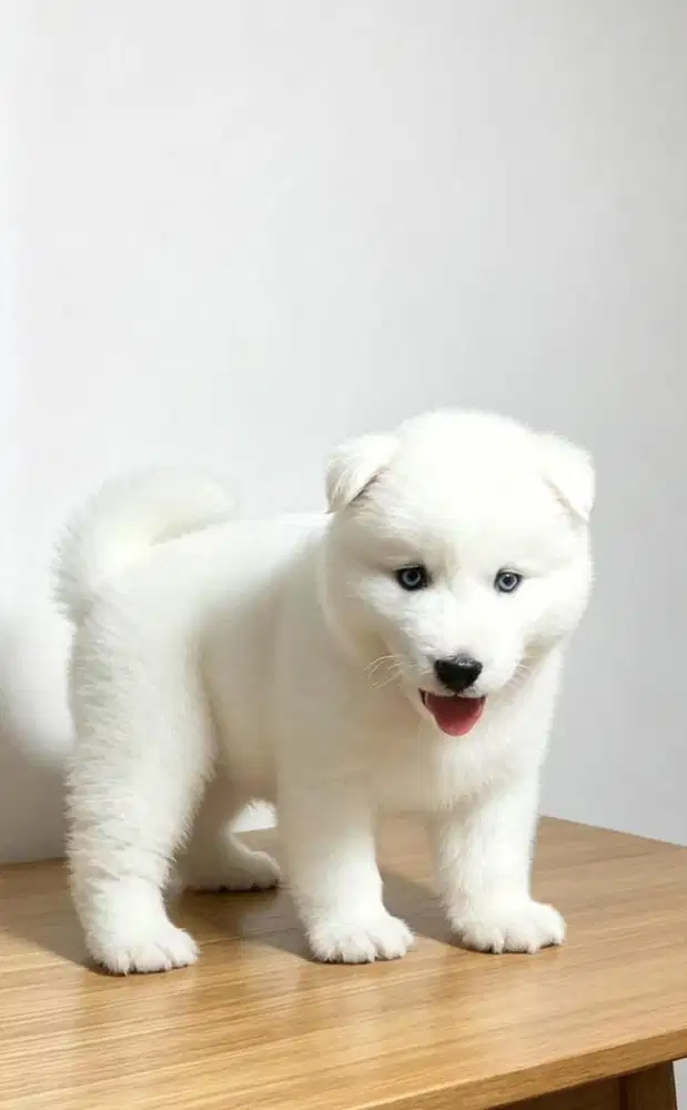 SIBERIAN HUSKY ALL WHITE (JANTAN)