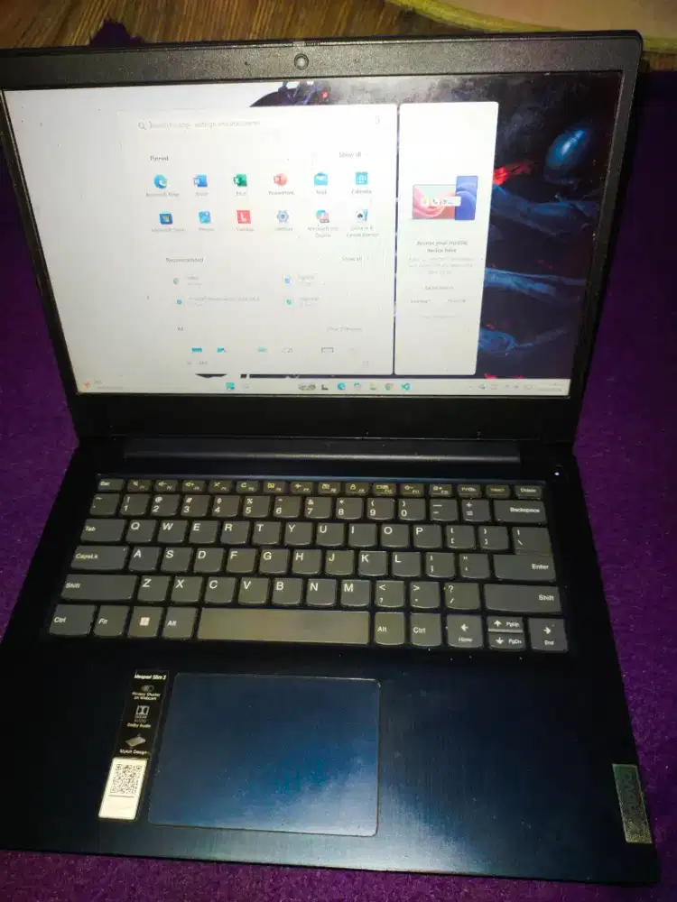 Jual Laptop Lenopo Idepad 3 14ITL05, Ram 8GB, SSD 256, I3 Gen11