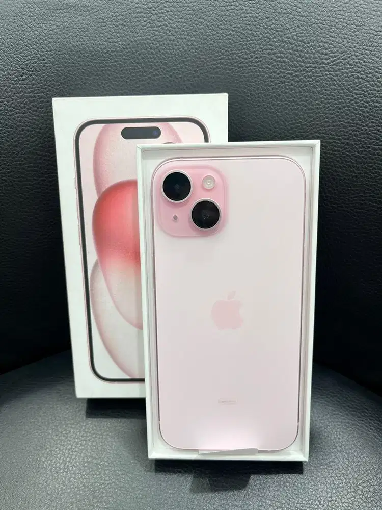 Iphone 15 128 Ibox pink, mulus fullset original