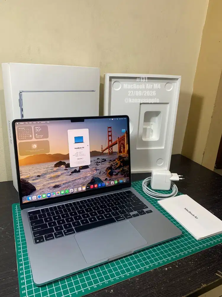 Macbook M4 iBox BH 100 Mulus Fullset Garansi 2027