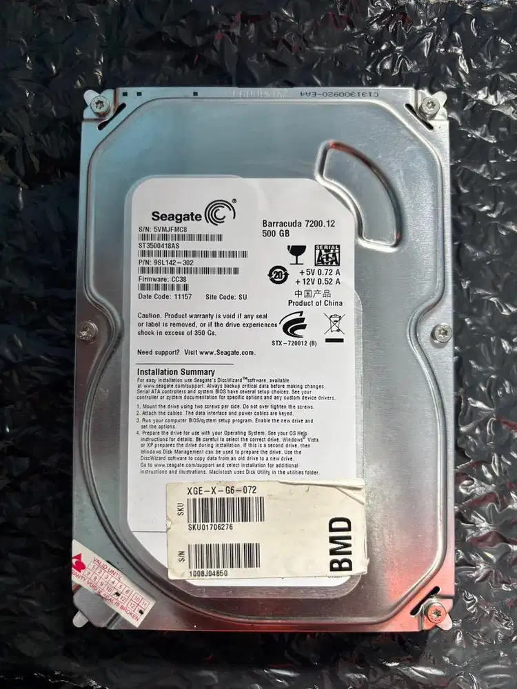 HDD PC 500 GB SATA SEAGATE BARRACUDA 7200.12