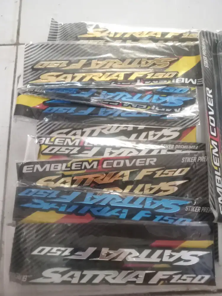 Stiker emblem Satria Fu