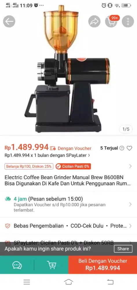 mesin grinder kopi