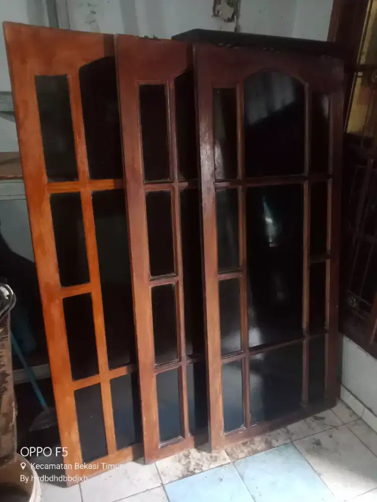 Jendela Kayu kamper 3 pcs