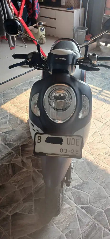 Honda scoopy tahun 2024, model kunci biasa, tampilan kilometer digital