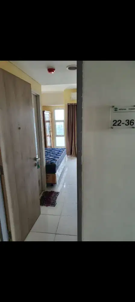 DISEWAKAN APARTEMEN STUDIO AKASA PURE LIVING TOWER KIRANA LT 22