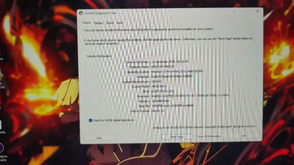 Laptop Lenovo Carbon X1