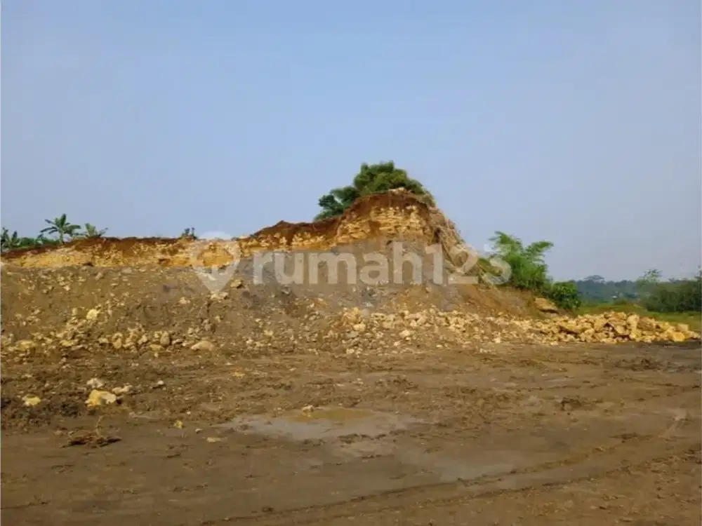 Tanah Disewa,  Cut & Fill hampir selesai , LT  5610M2, Daerah Industri di Klapanunggal, Dekat Indocement, Ds Lulut, Gn Putri, Bogor