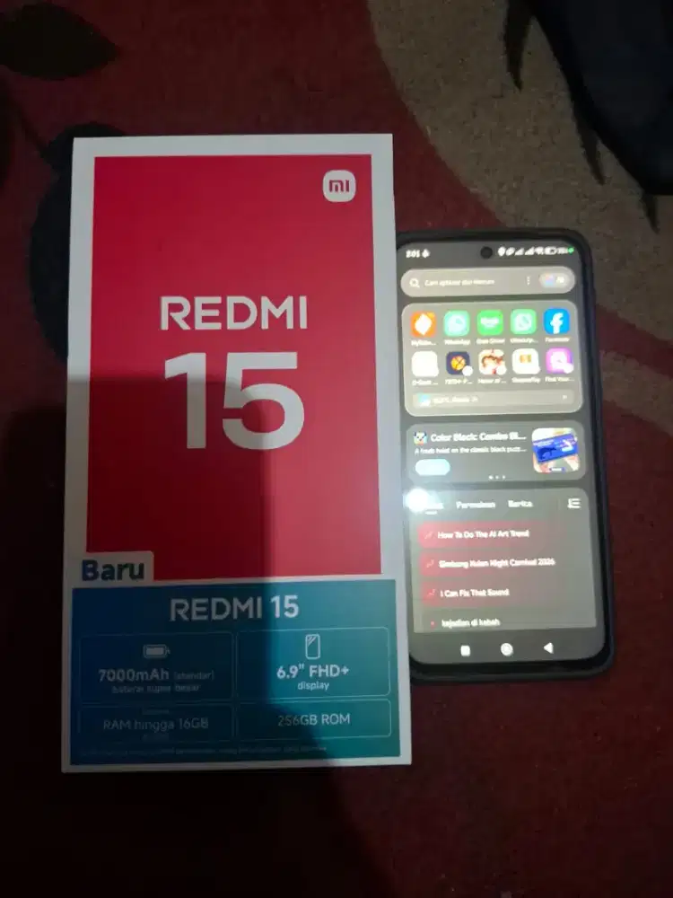 Redmi 15 bekas baik