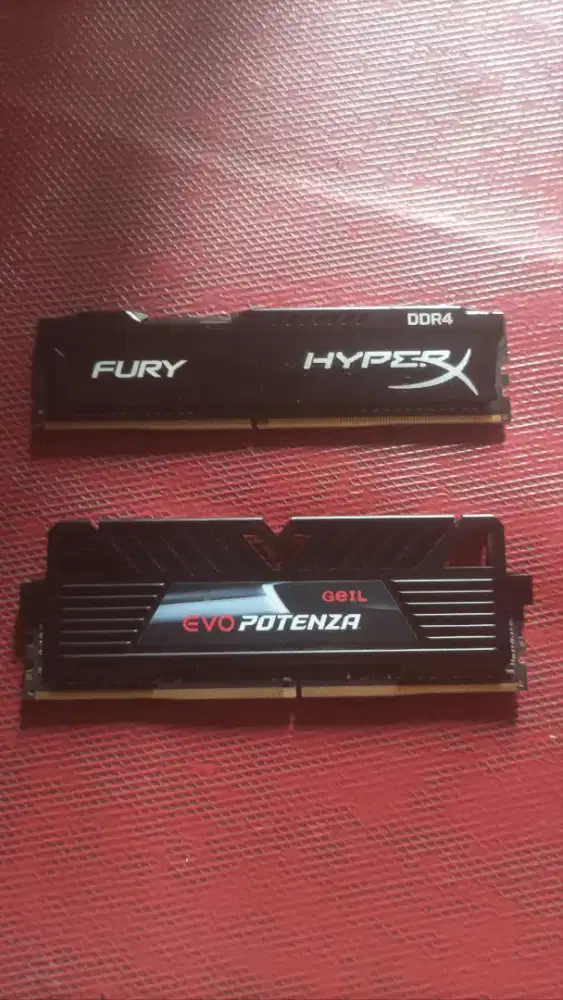 Ram 8gb ddr4 4x2, Kingston Fury + Evo Potenza