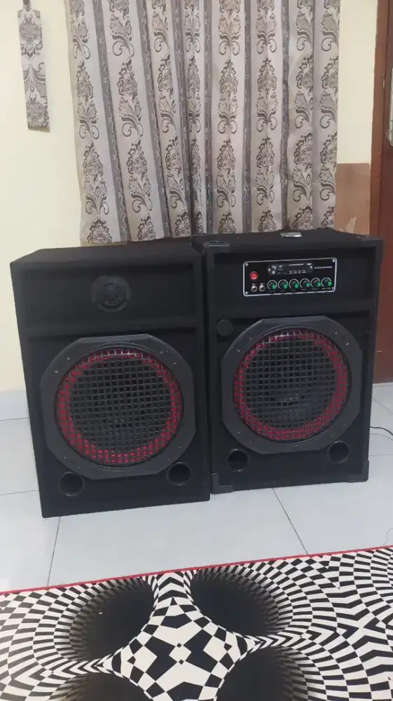 Speaker Aktif Bluetooth Stereo Rakitan 12 inch