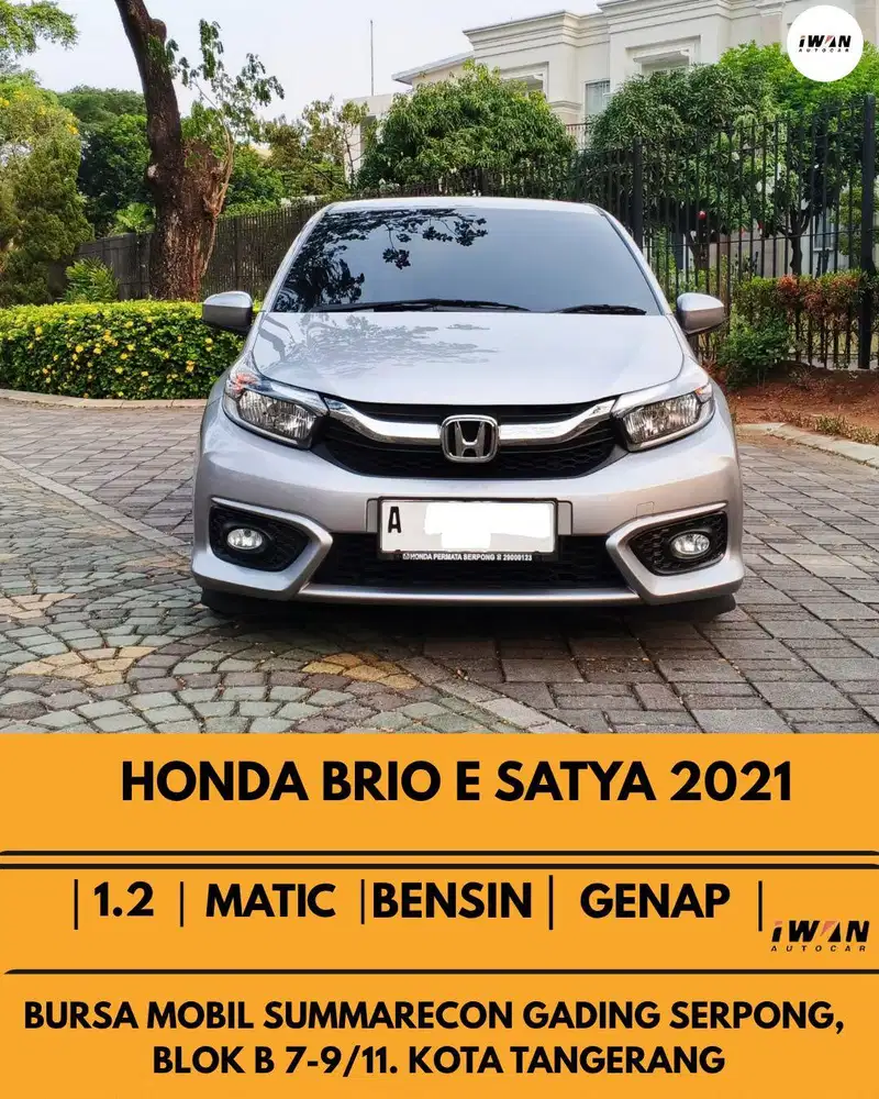 2021 HONDA BRIO E SATYA 1.2 AT