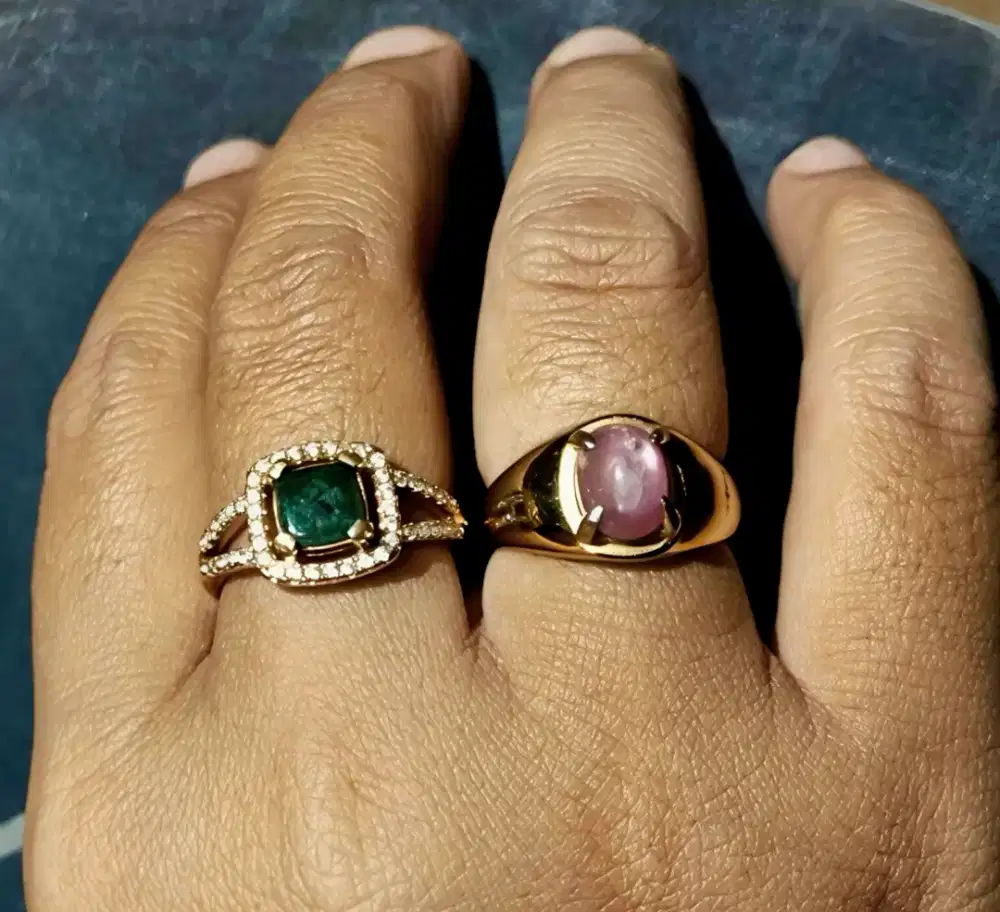 Cincin wanita Bacan dan Ruby