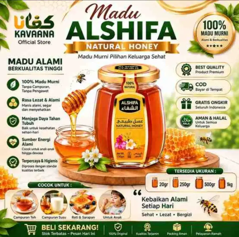 Madu Al-Shifa |
Madu Arab |
Madu Asli Murni |
Madu Kesehatan