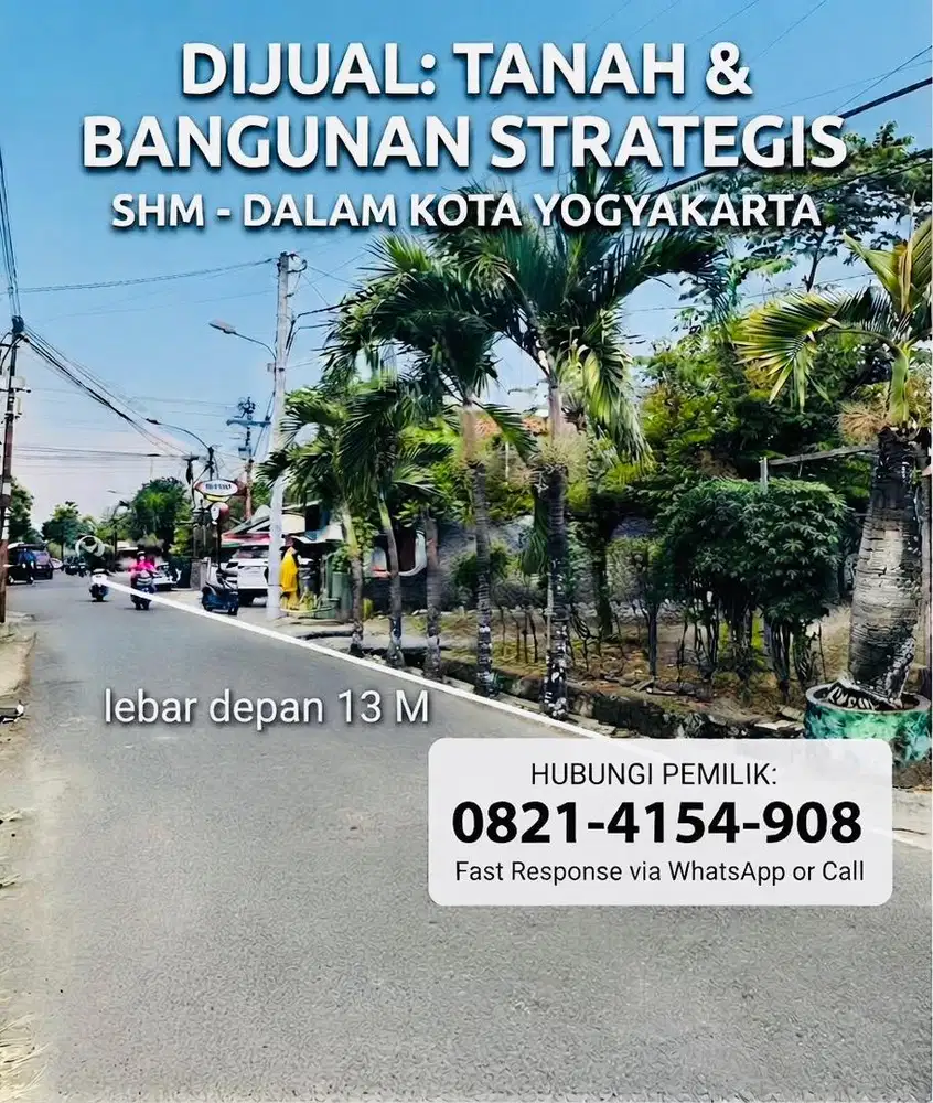 Tanah Super Strategis Kota Yogyakarta