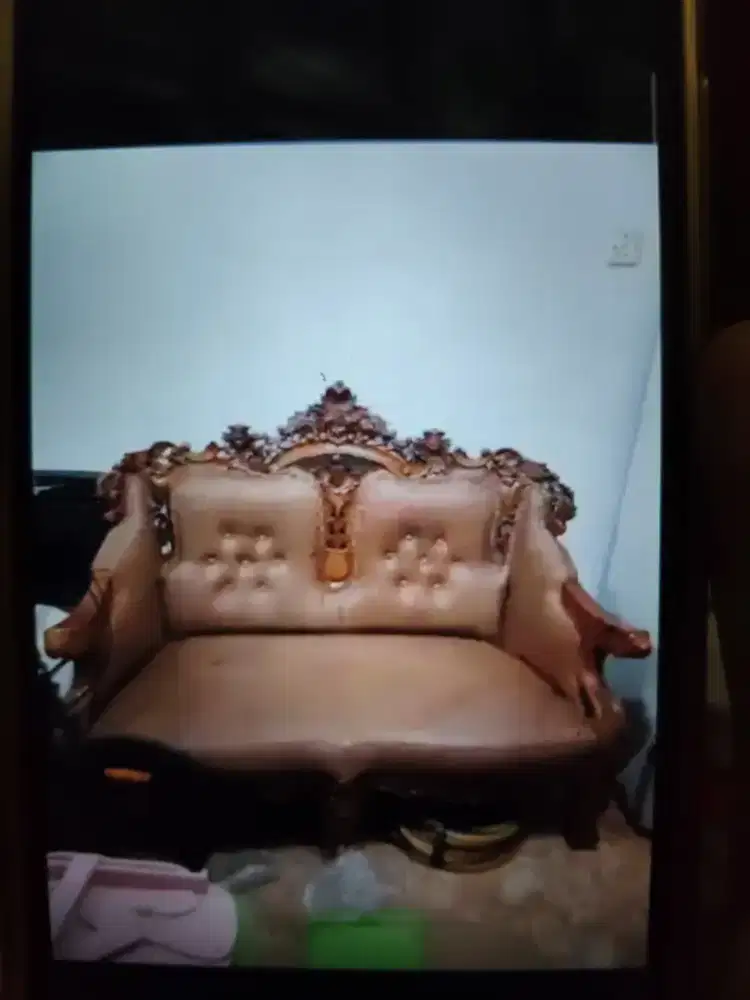 Bangku kayu jati asli