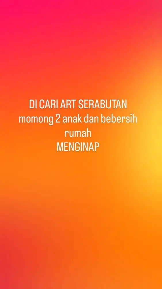 Art serabutan menginap