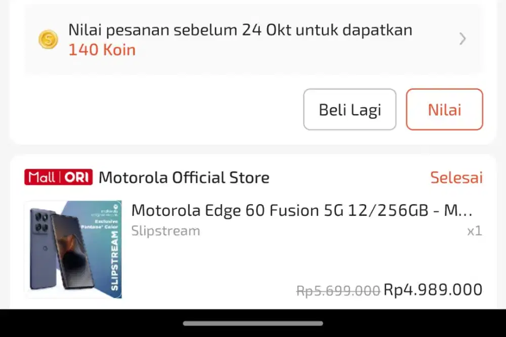 Motorola edge 60 fusion ex pribadi