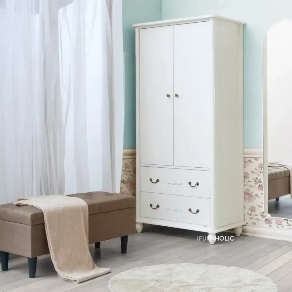 IFURN Jeniffer Wardrobe dg rak gantung