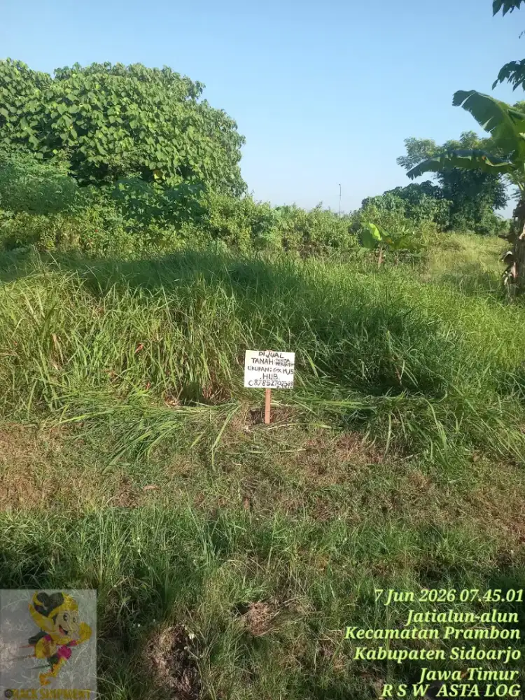 DIJUAL CEPAT Tanah Strategis Luas 84m² di Lokasi Sidoarjo
