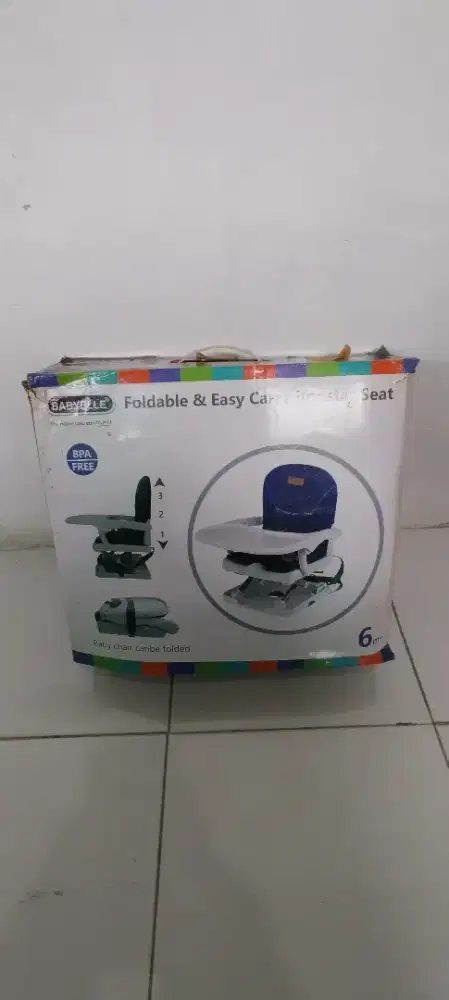 Preloved Kursi Makan Bayi Babyelle Foldable Booster Seat Murah Mulus