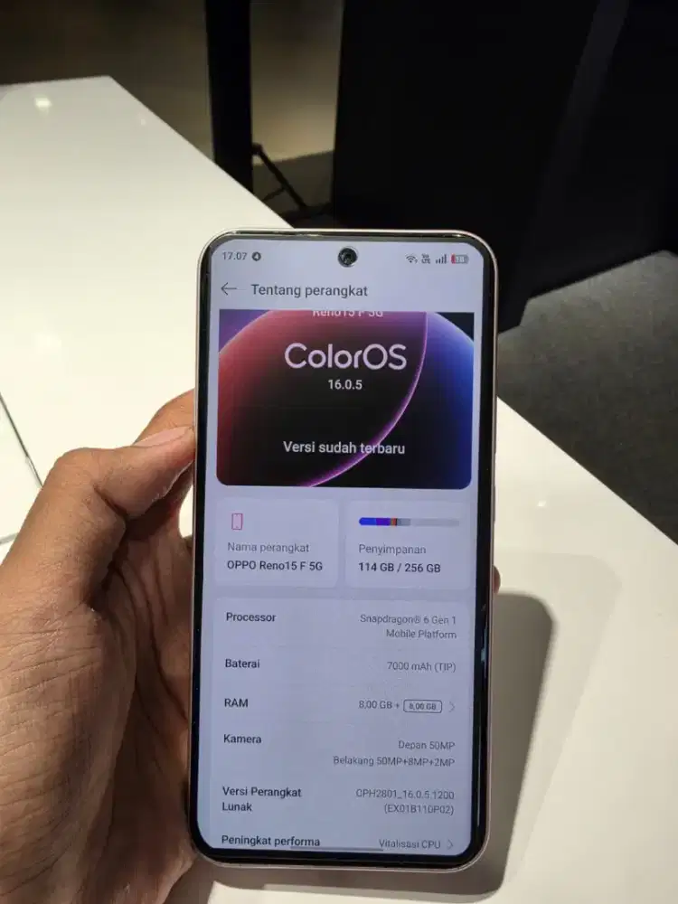 JUAL RENO 15F 5G SECOND PEMAKAIAN PRIBADI MULUS